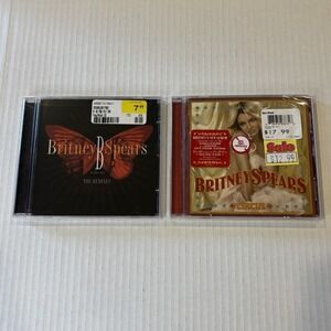 Britney Spears 2xCD LOT Circus 2008 & B In The Mix SEALED Hype Sticker Womanizer